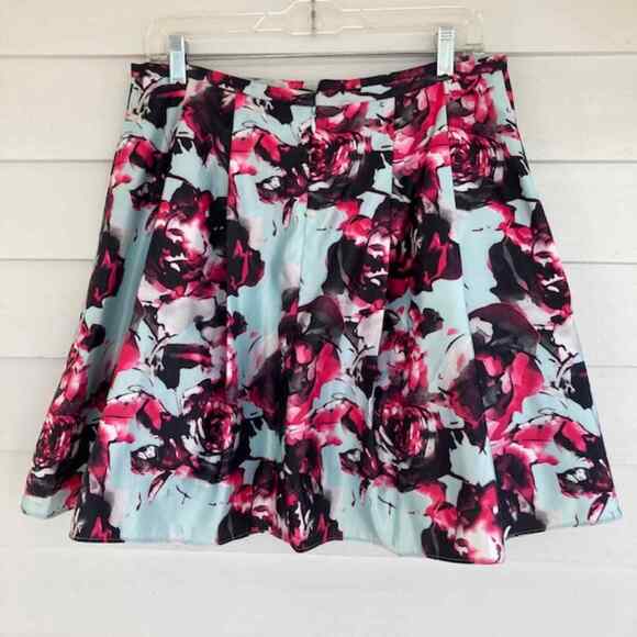 Blondie Nites by Stacy Sklar NEW Satin Floral Tulle Formal Layered Mini Skirt 13 - Picture 3 of 7